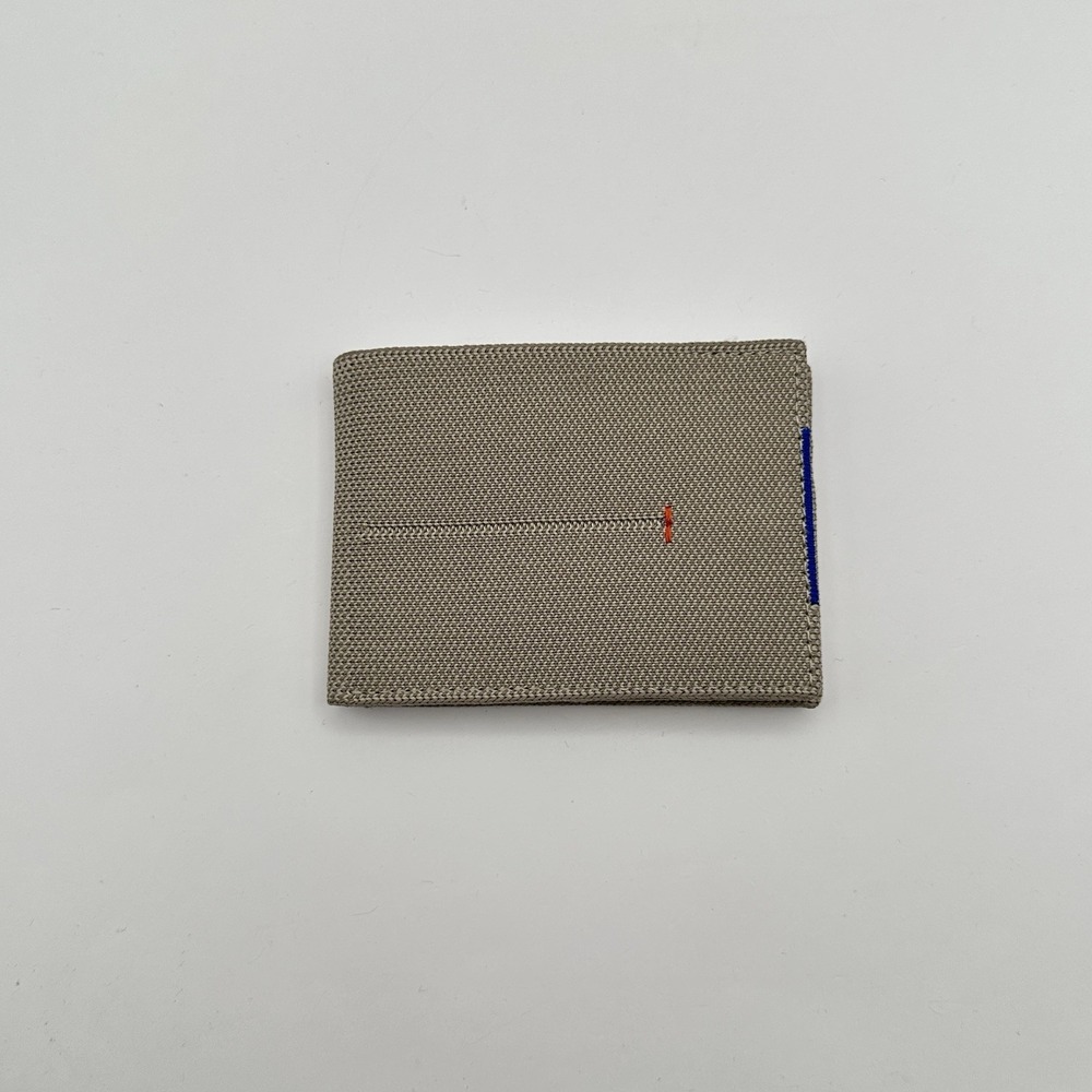 ROTHYS Bifold Wallet Mens Khaki Recycled Material Athleisure Designer Luxury